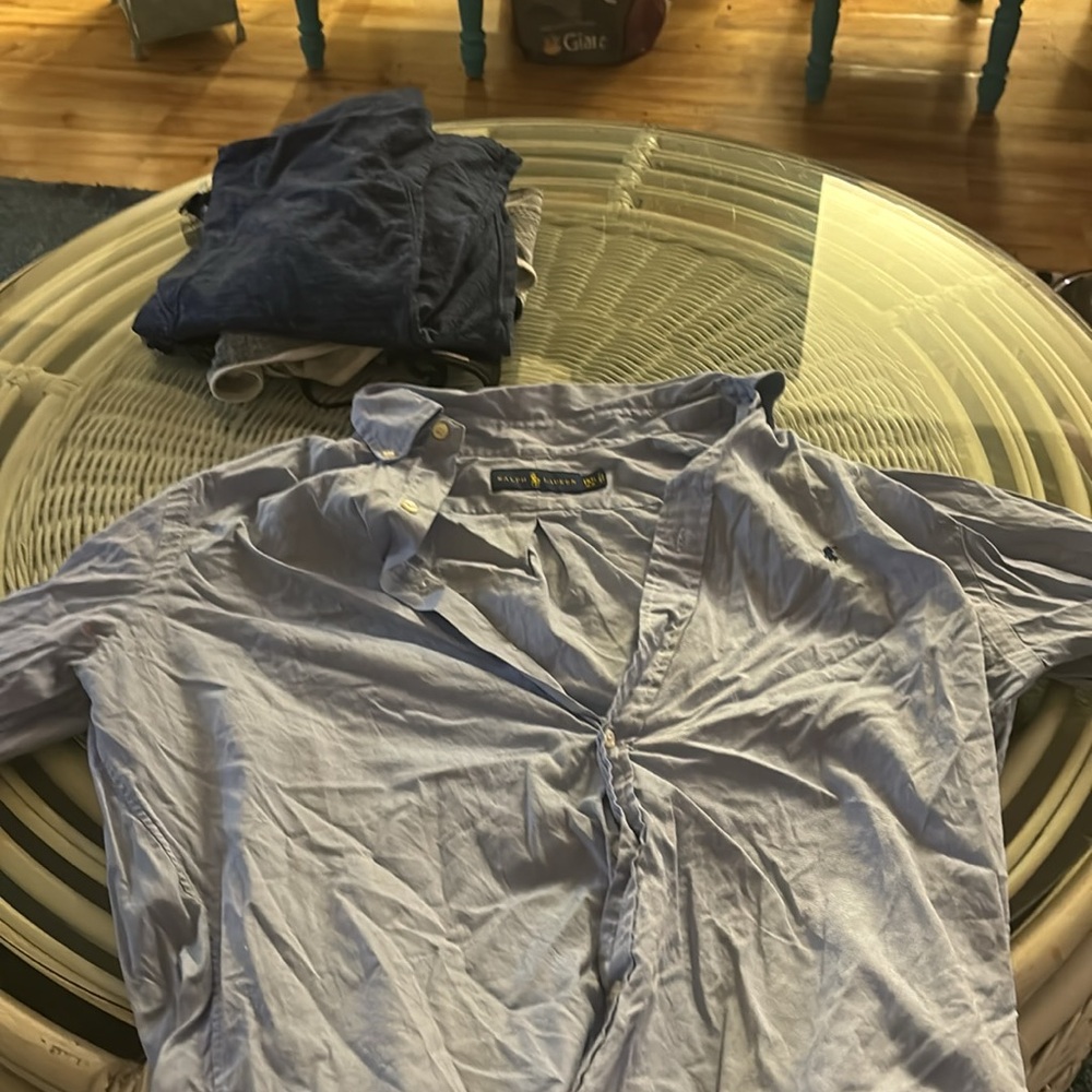 Ralph Lauren Button Down Shirt. Item will be steamed upon shipping